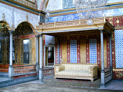 Hall impérial dans le palais de Topkapı